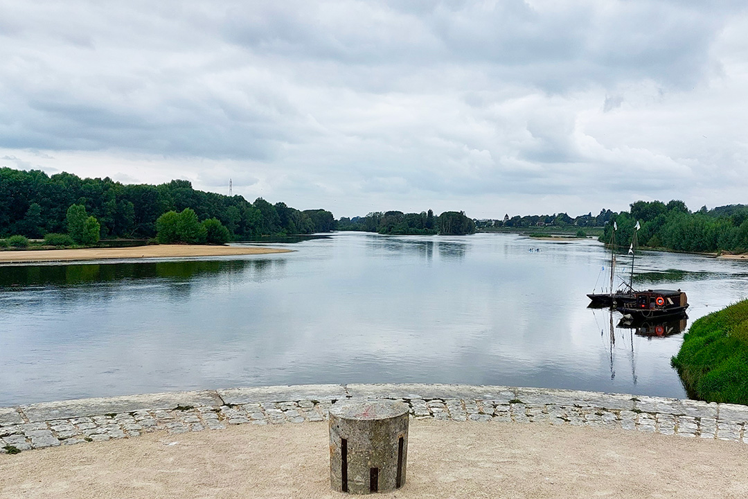 Gabare sur la Loire à Combleux